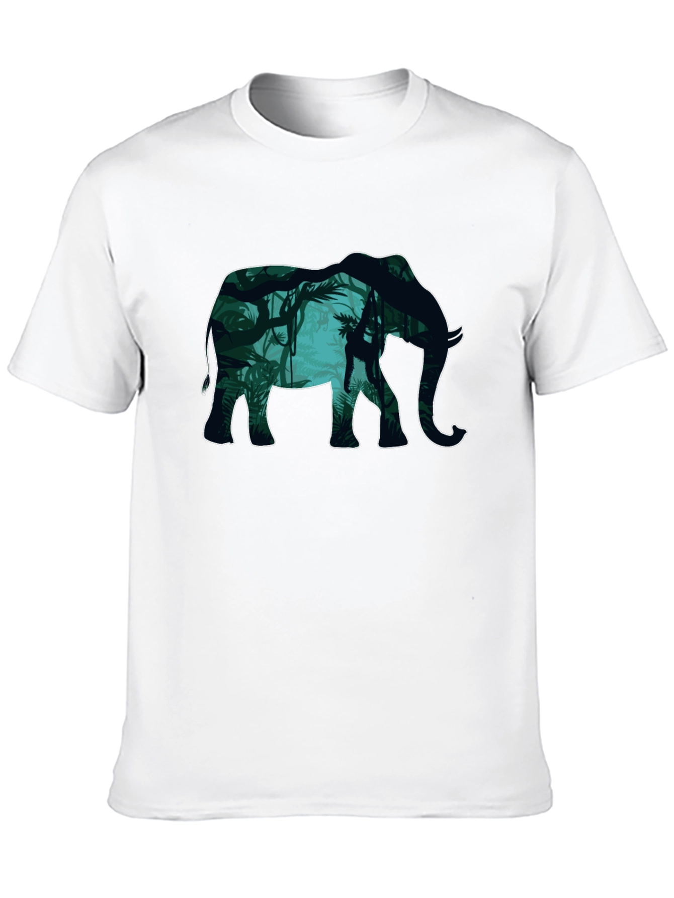 Elephant Jungle Graphic T-Shirt