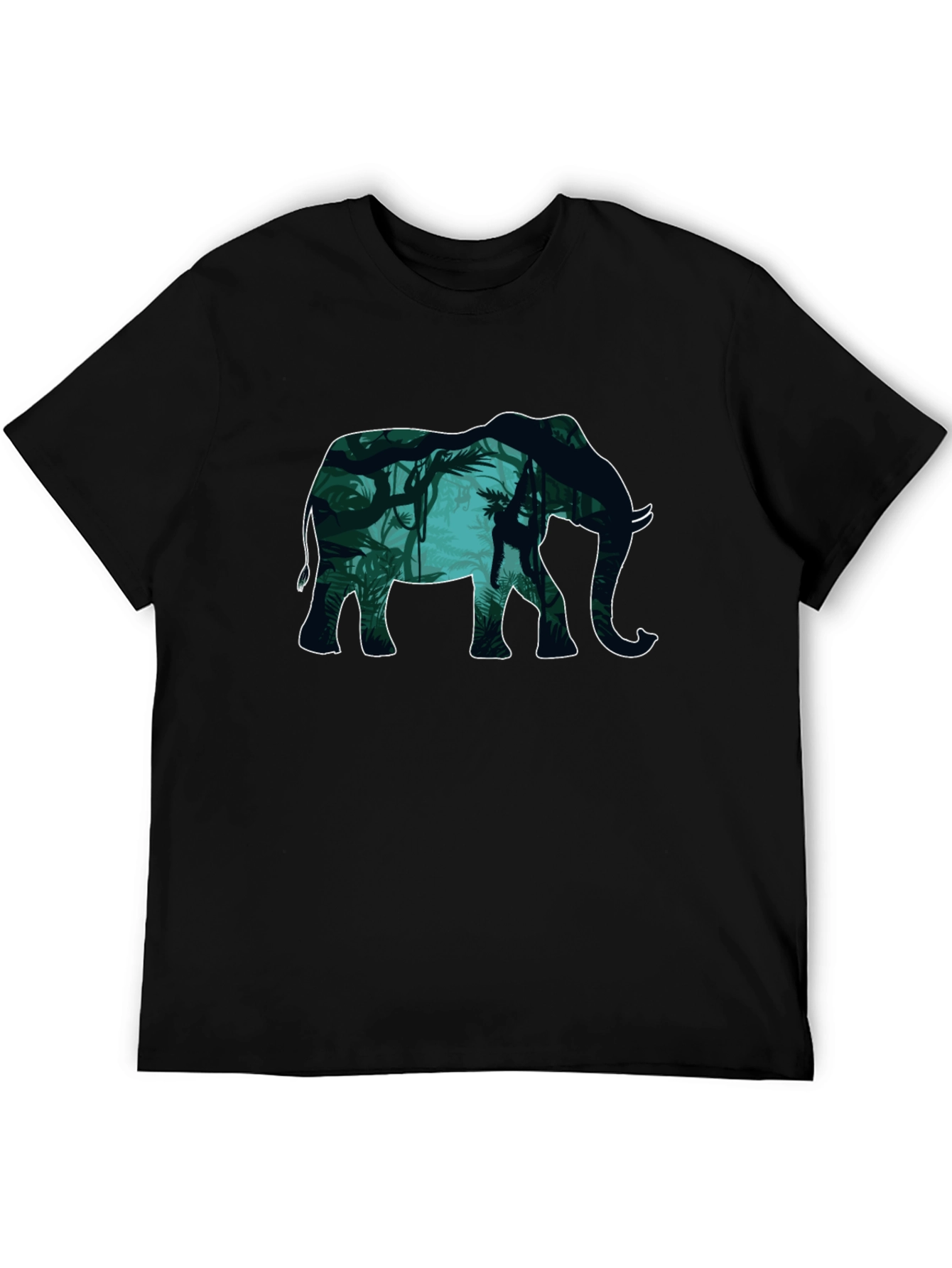 Elephant Jungle Graphic T-Shirt