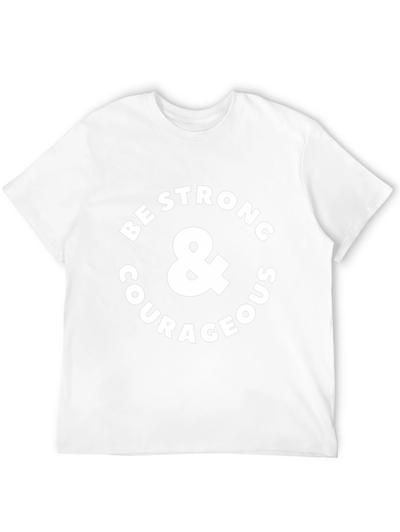 Be Strong & Courageous Graphic Tee - Black