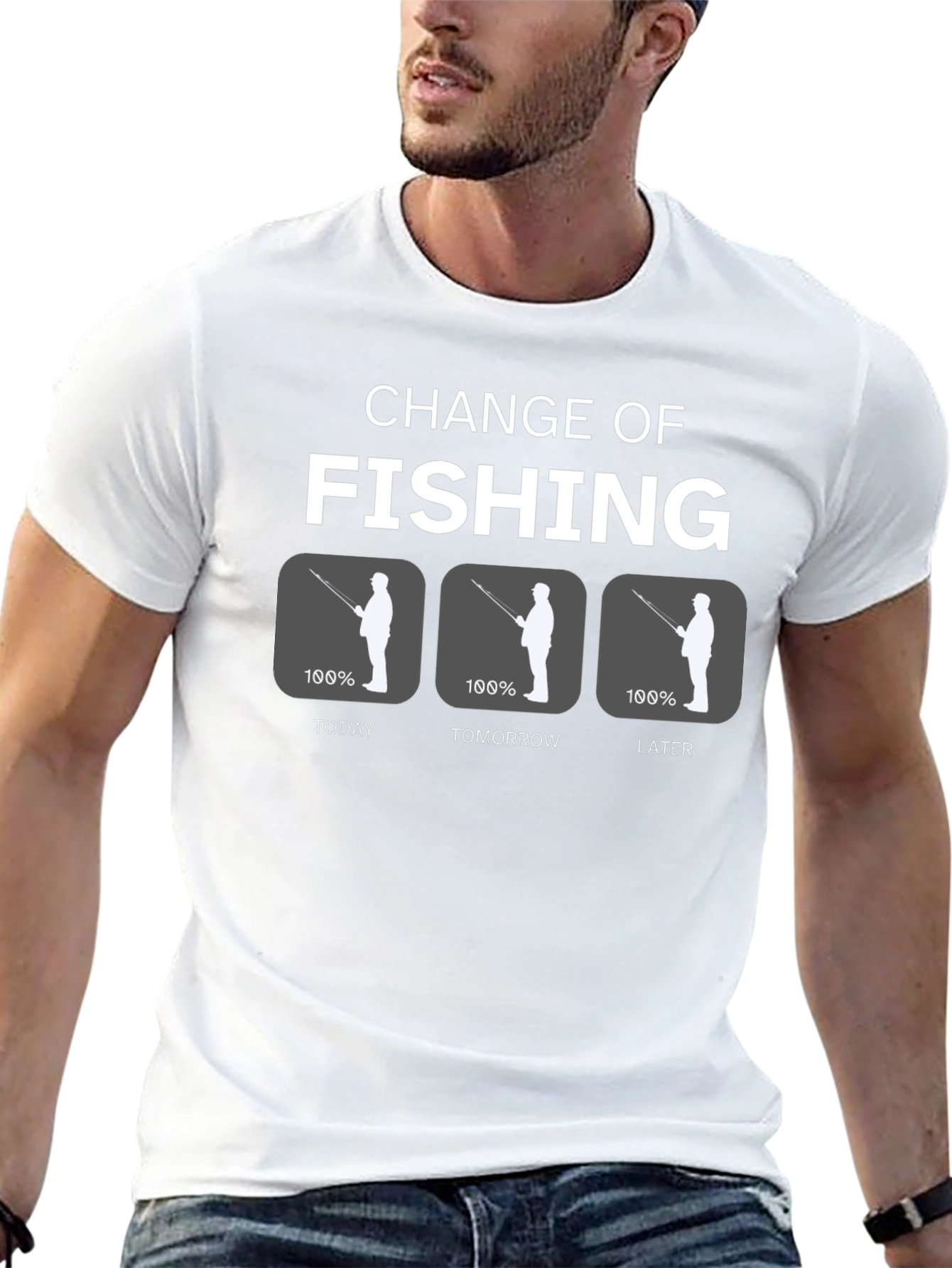 Change of Fishing Funny Graphic Tee