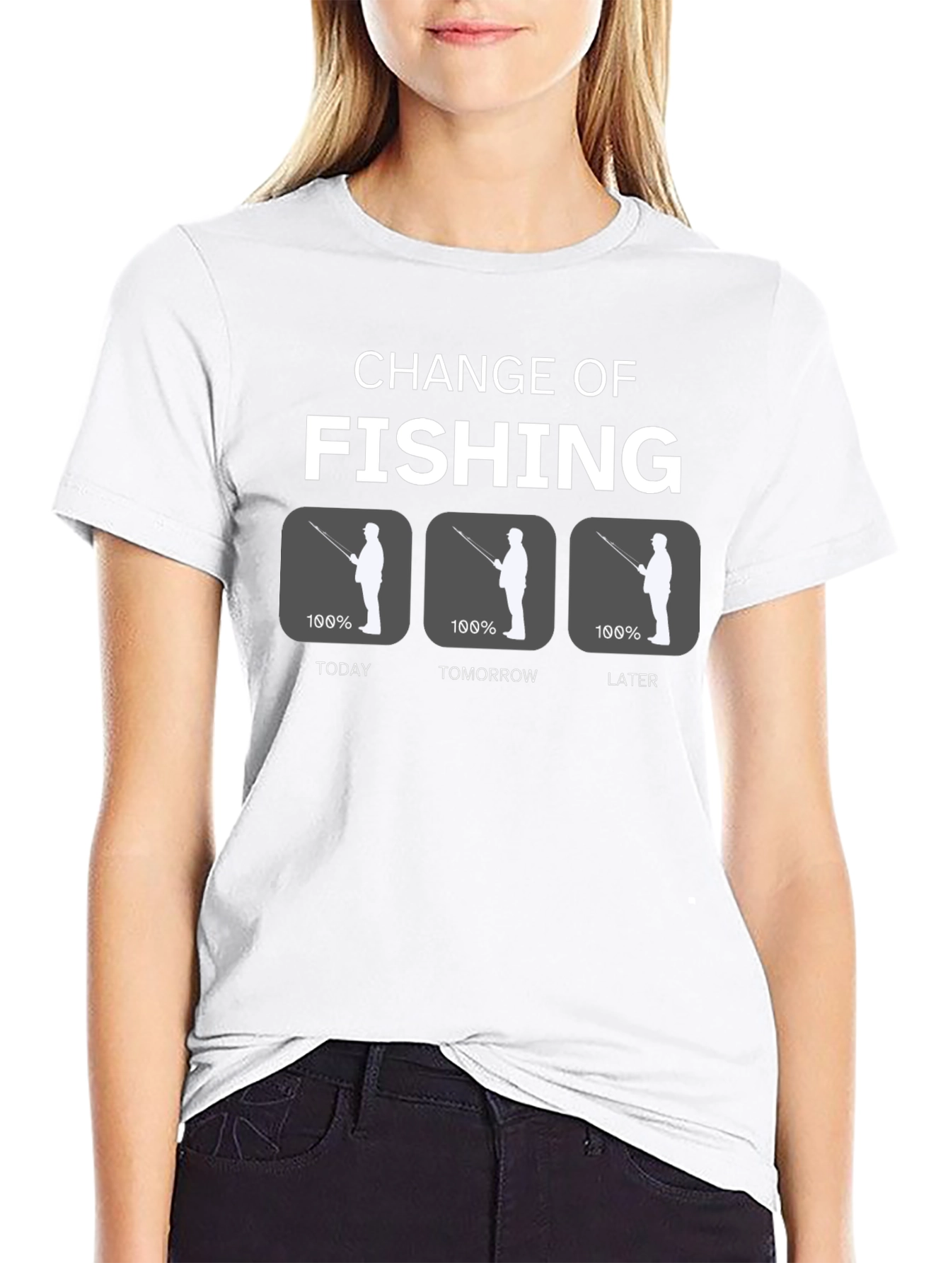 Change of Fishing Funny Graphic Tee