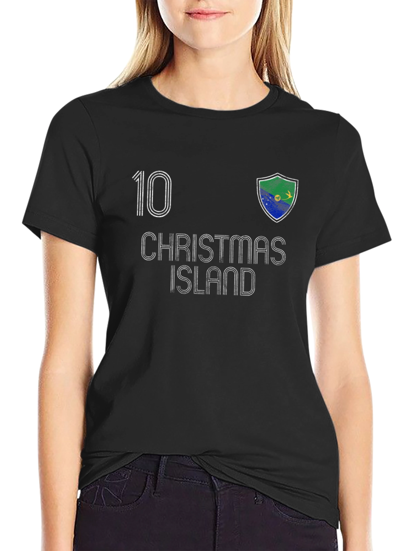 Christmas Island Soccer Jersey Style T-Shirt