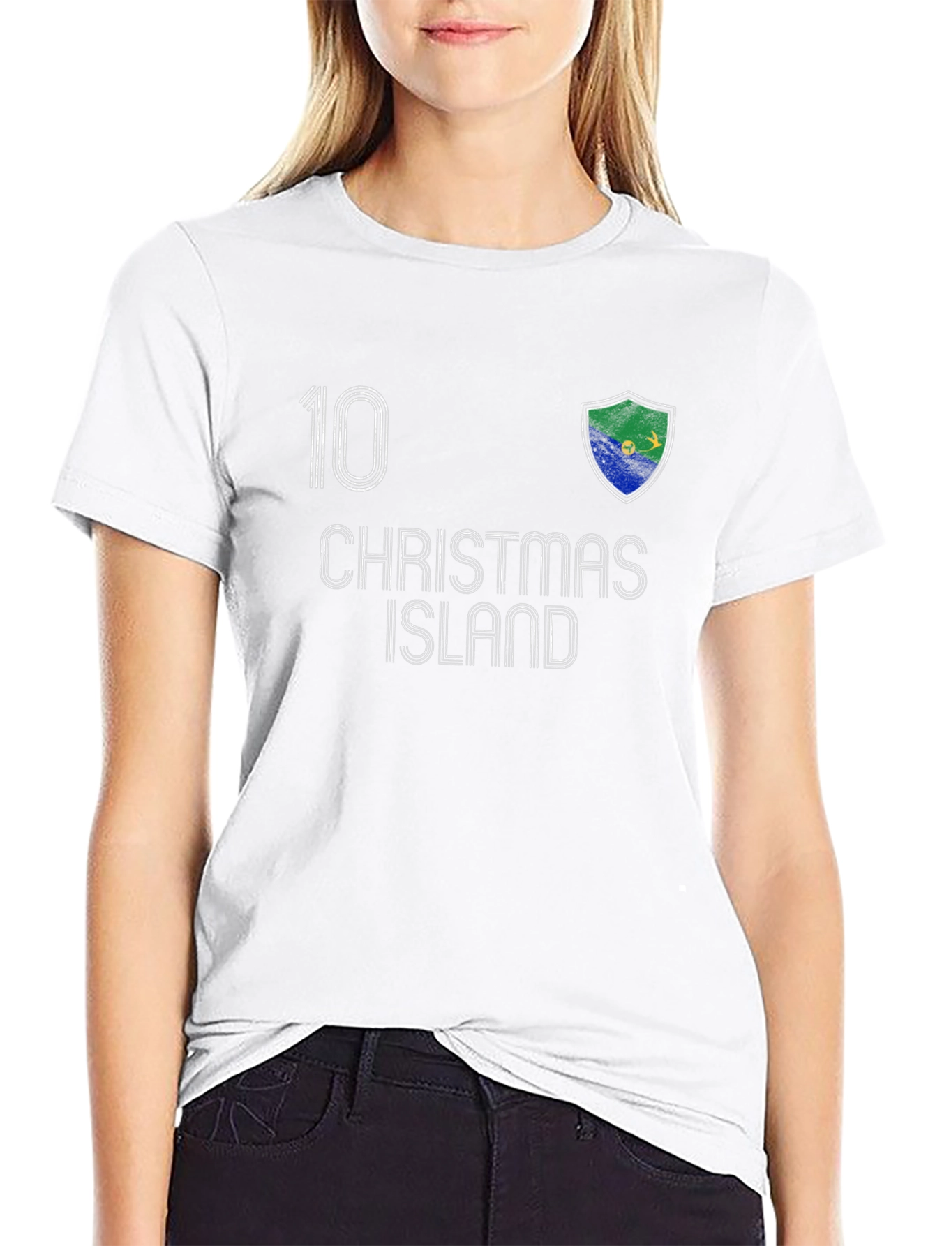 Christmas Island Soccer Jersey Style T-Shirt