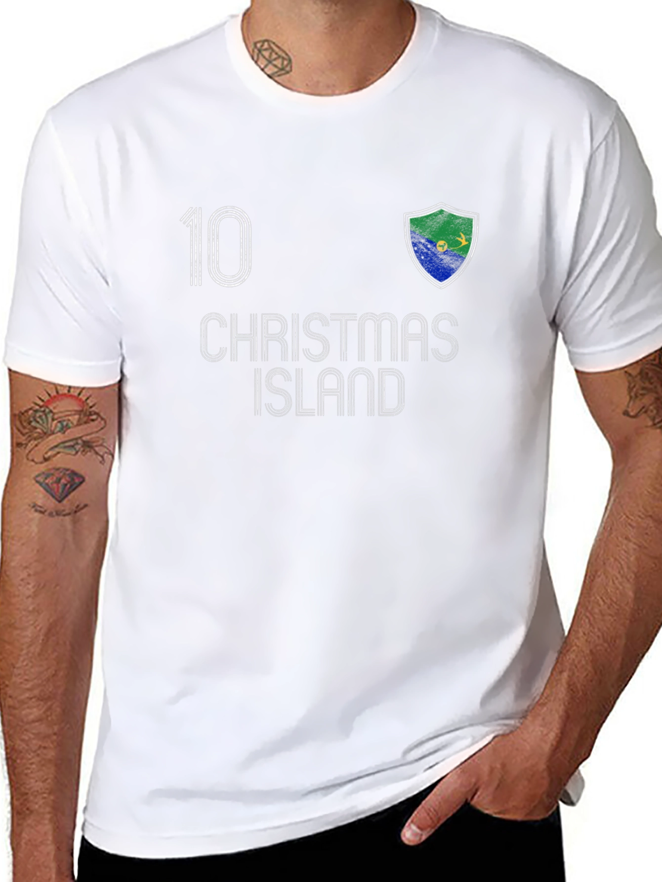 Christmas Island Soccer Jersey Style T-Shirt