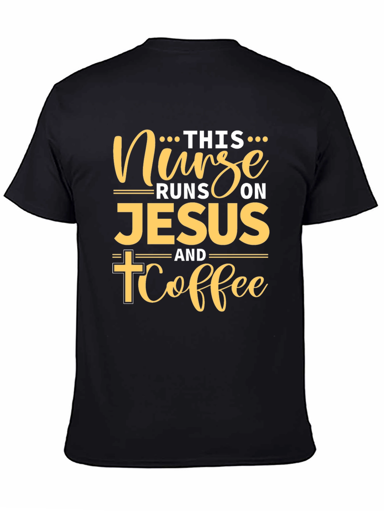 Nurse Runs on Jesus & Coffee T-Shirt