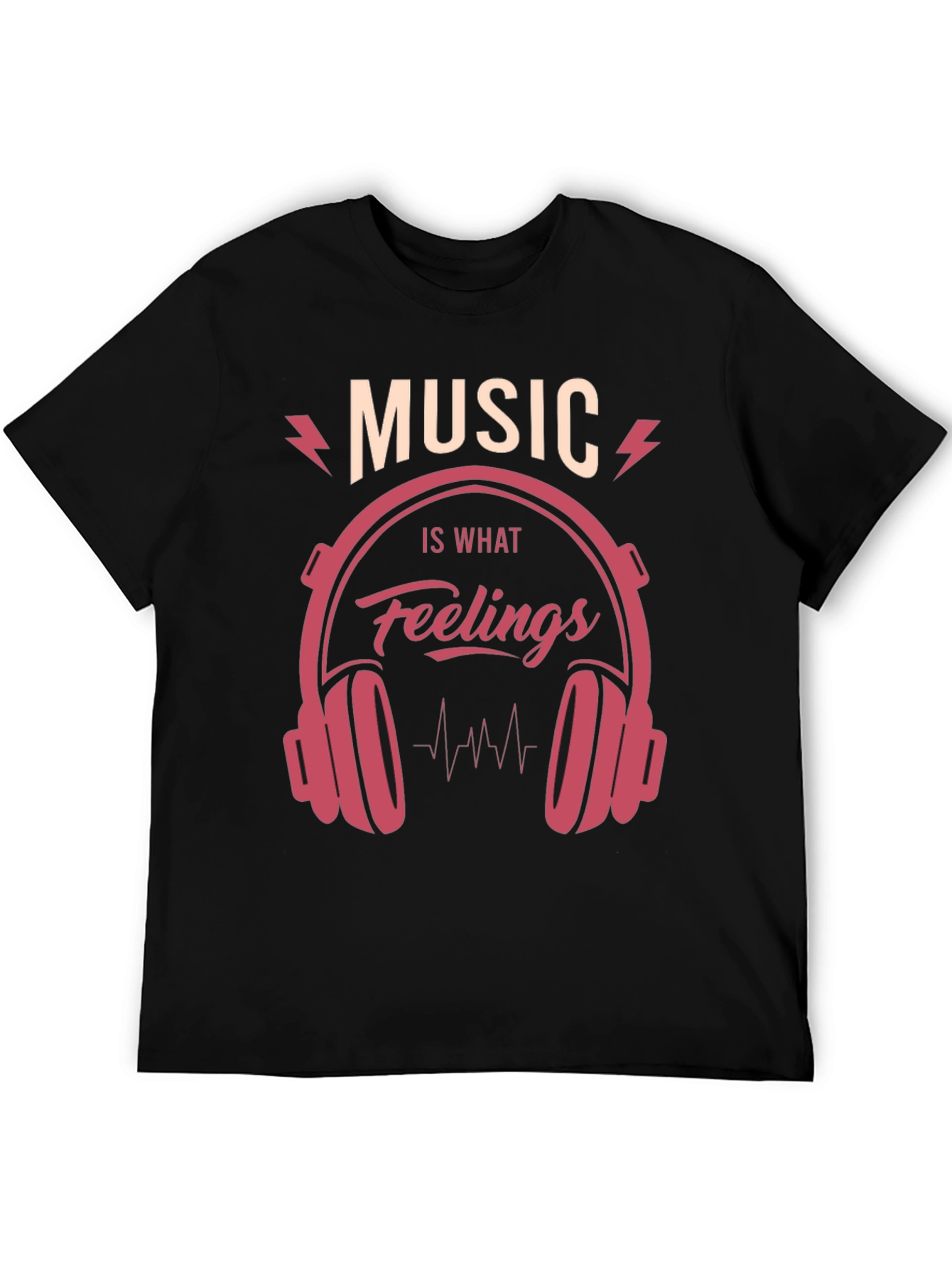 Music is What Feelings Sound Like Graphic Tee