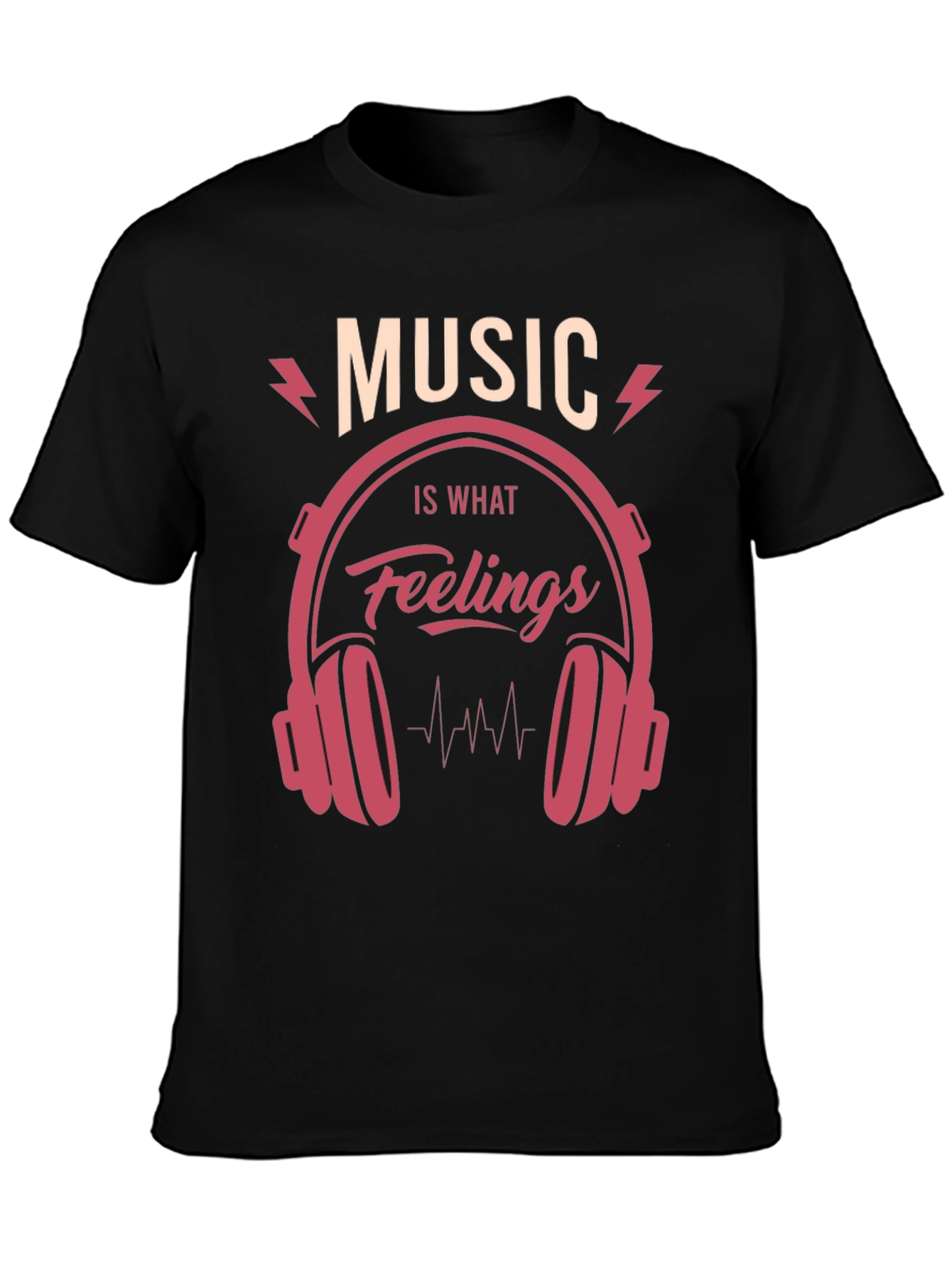 Music is What Feelings Sound Like Graphic Tee