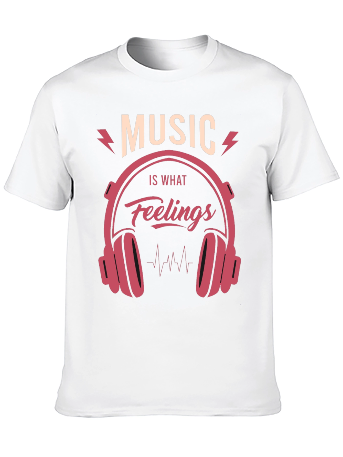 Music is What Feelings Sound Like Graphic Tee