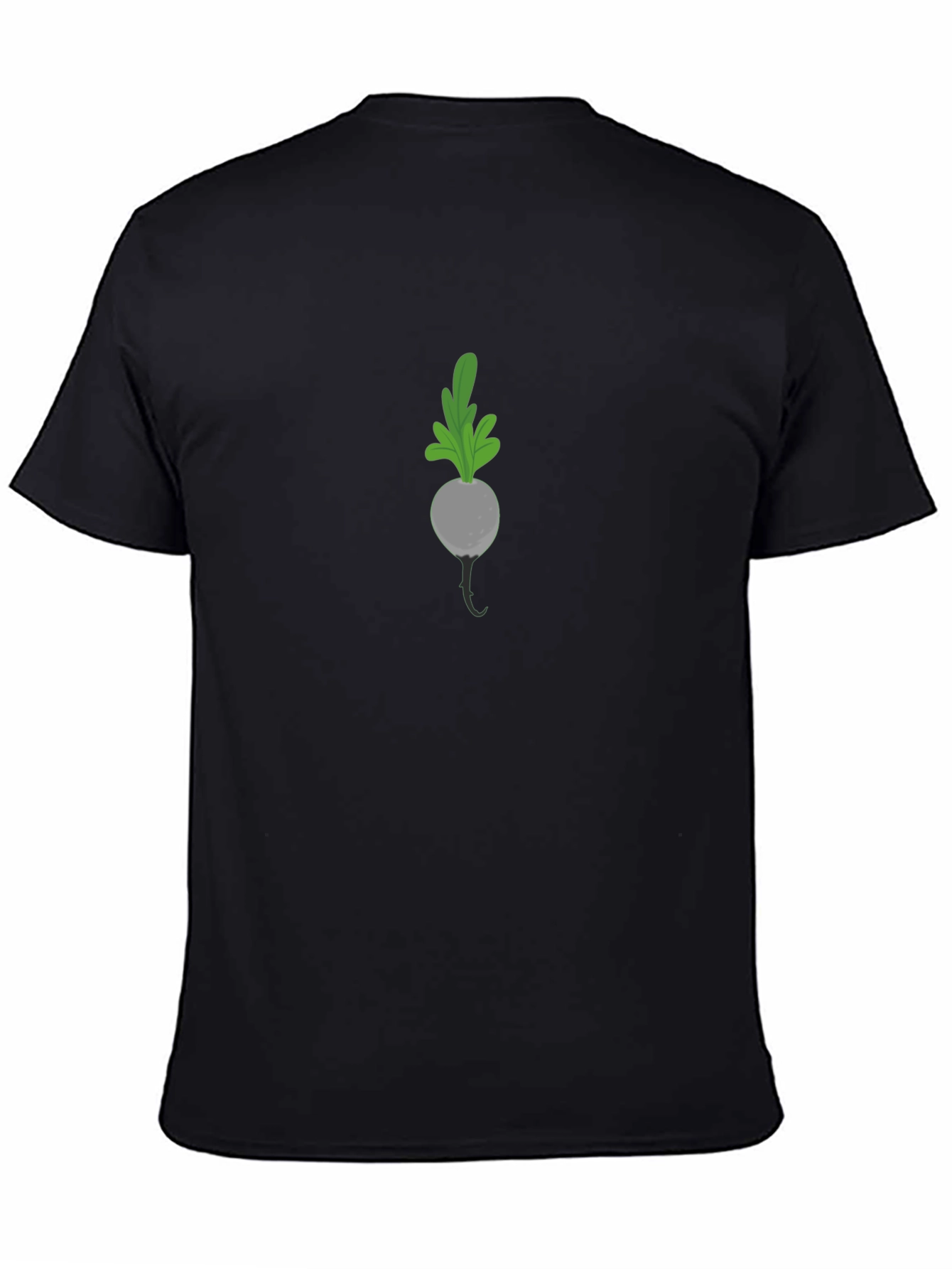 Radish Graphic Tee - Black Casual T-Shirt