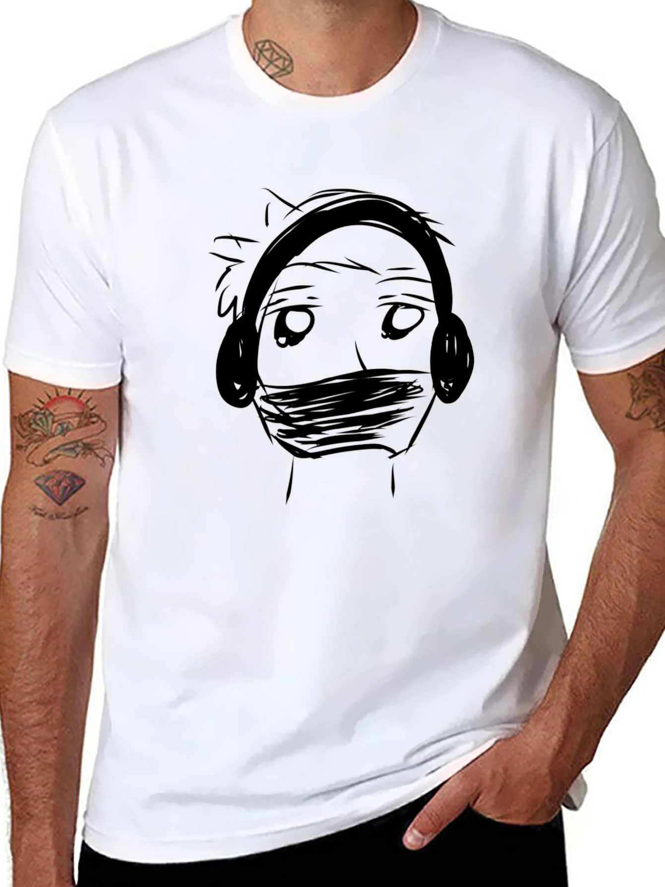 Sketchy Style Tee - Unique Graphic T-Shirt