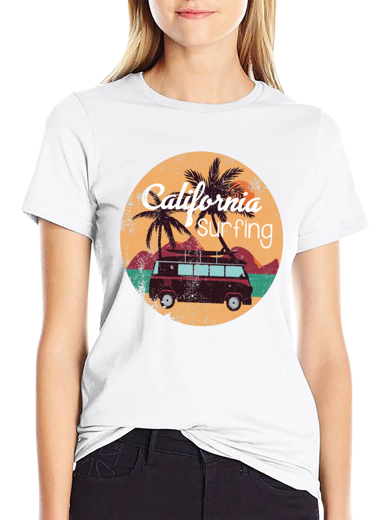 California Surfing Graphic Tee