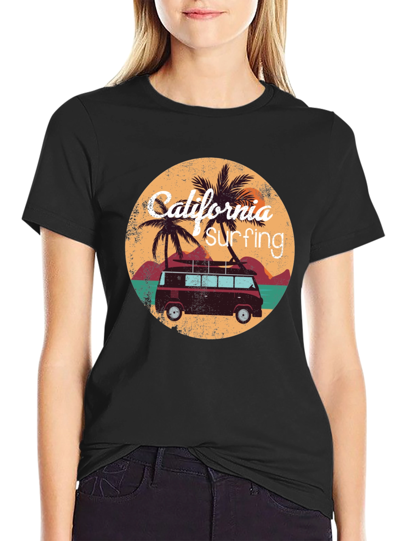 California Surfing Graphic Tee