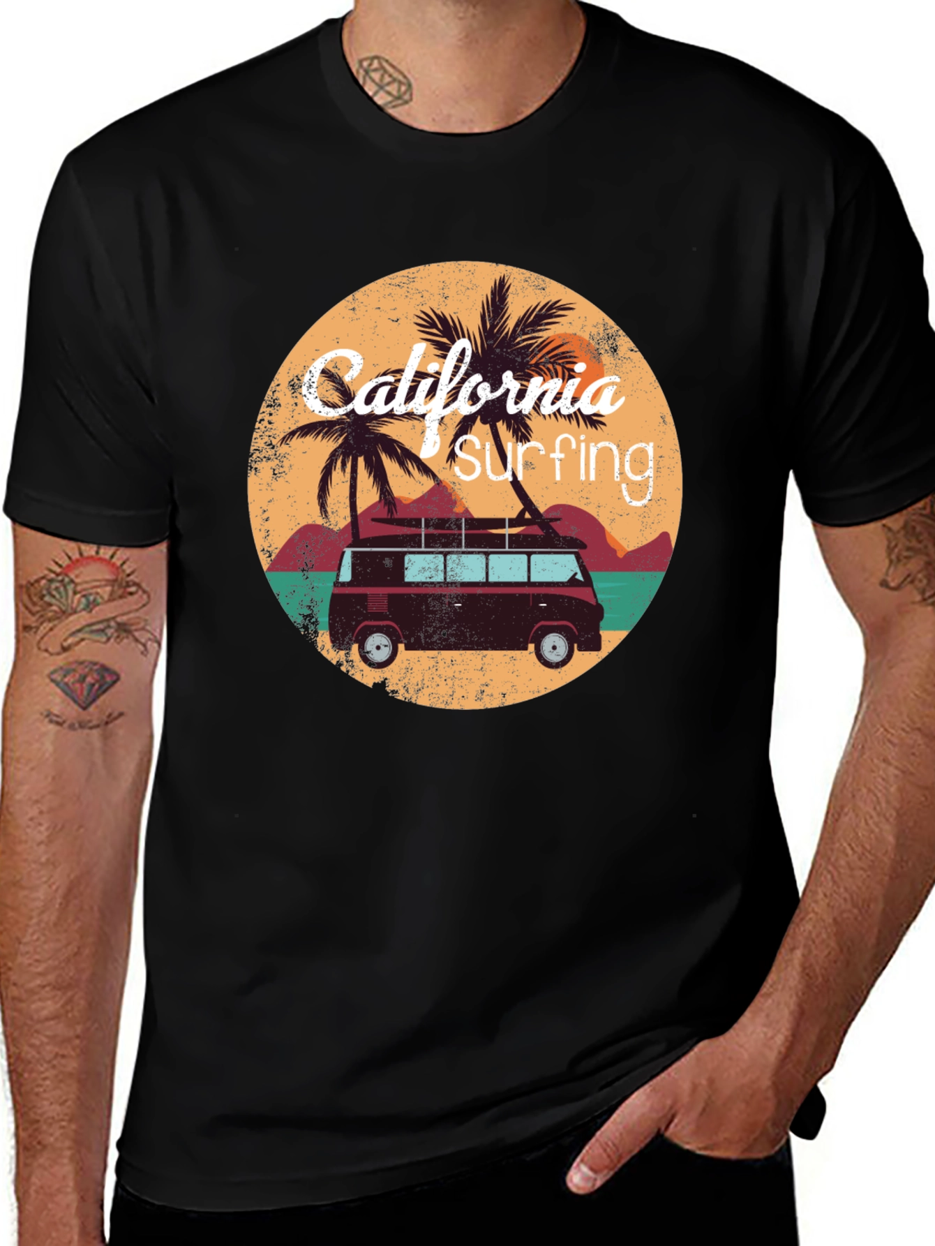 California Surfing Graphic Tee