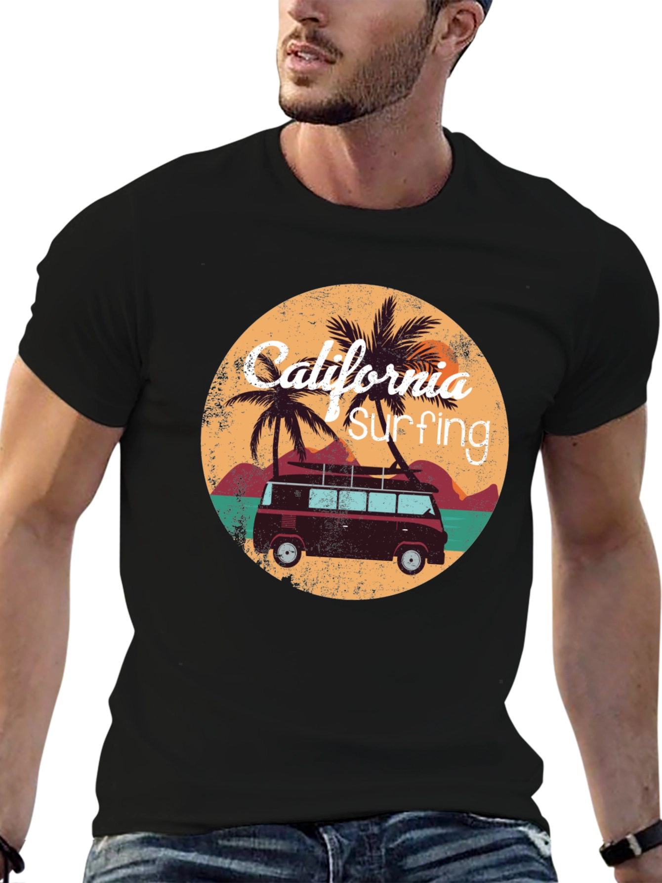 California Surfing Graphic Tee