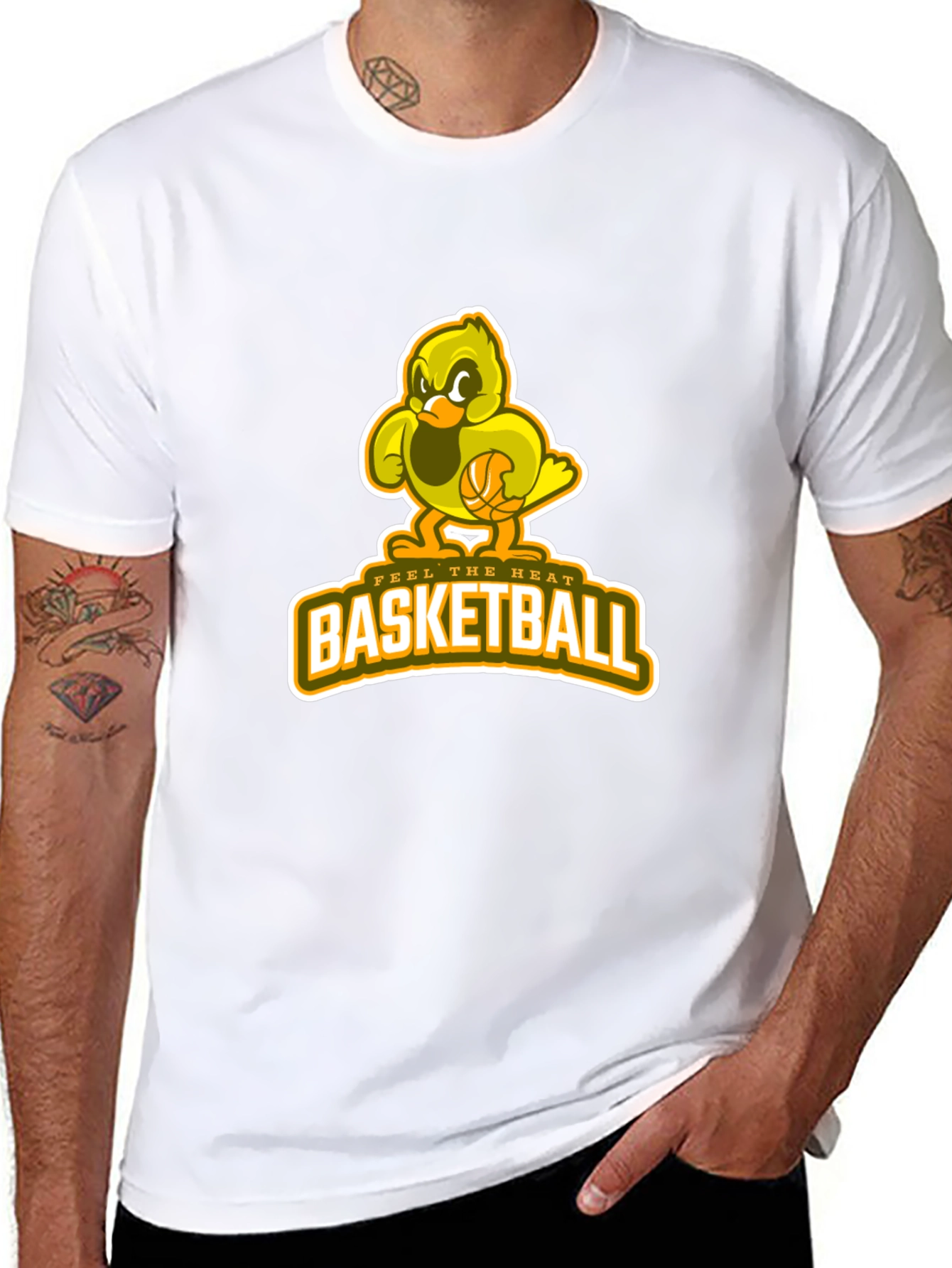 Funny Cartoon Basketball T-Shirt