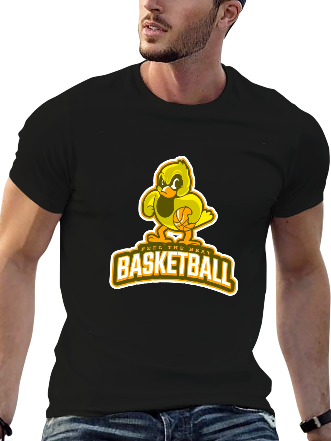 Funny Cartoon Basketball T-Shirt