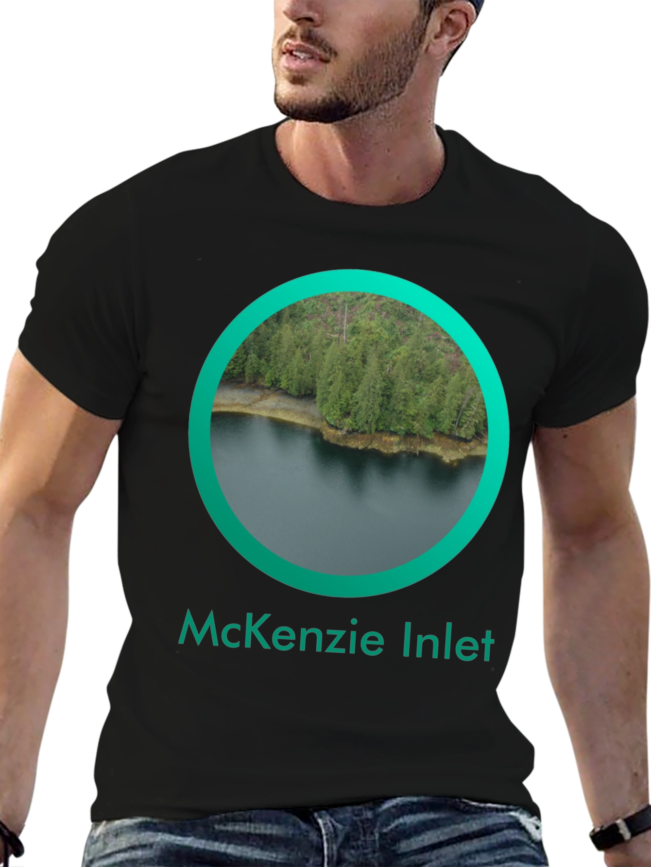 McKenzie Inlet Black T-Shirt