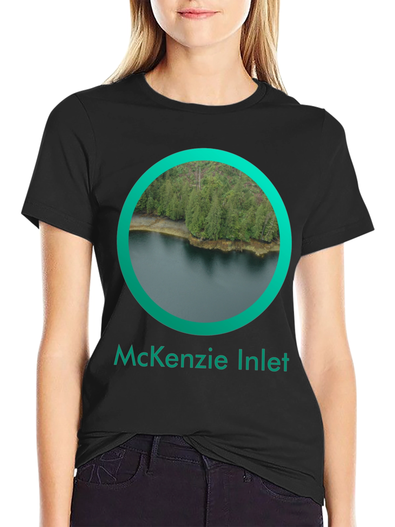McKenzie Inlet Black T-Shirt