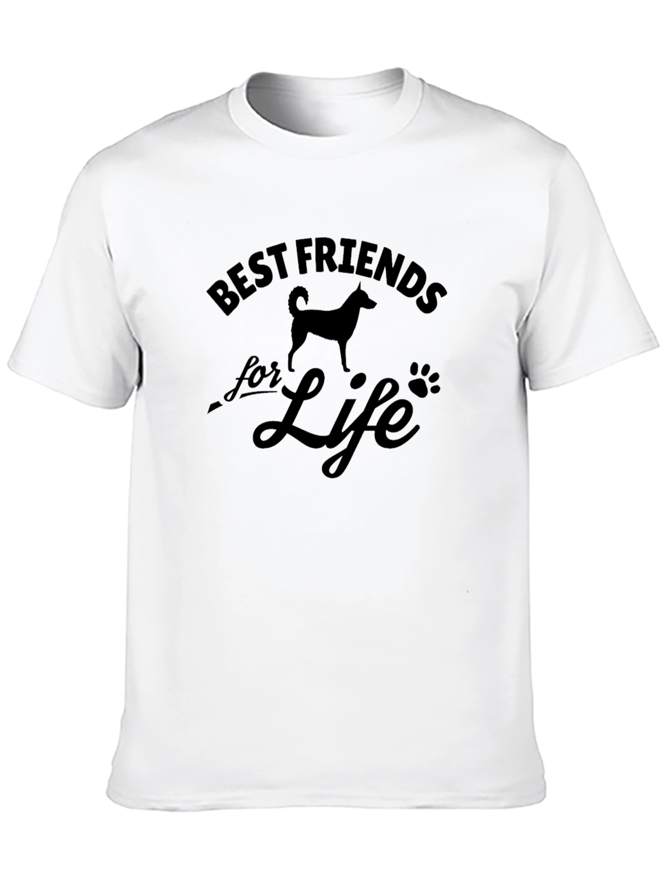 Best Friends For Life Dog Graphic T-Shirt