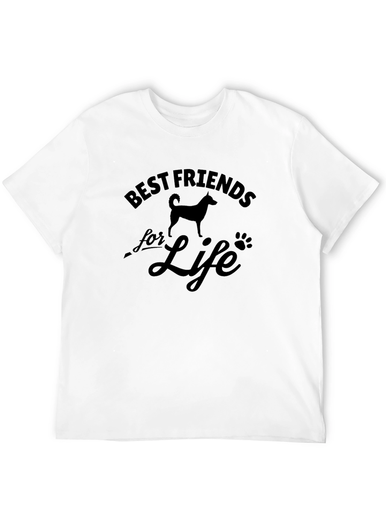 Best Friends For Life Dog Graphic T-Shirt