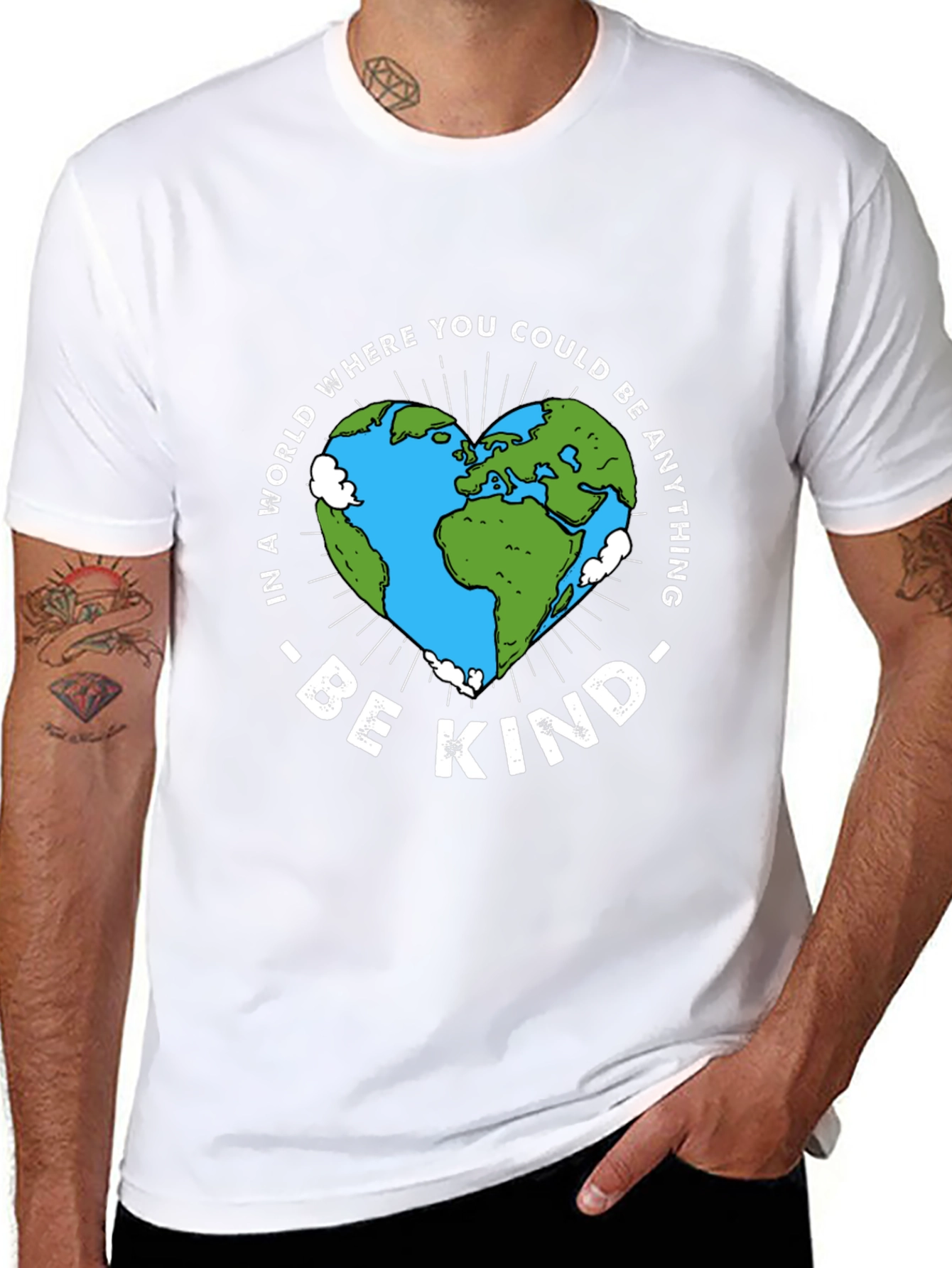 Be Kind Earth Heart T-Shirt