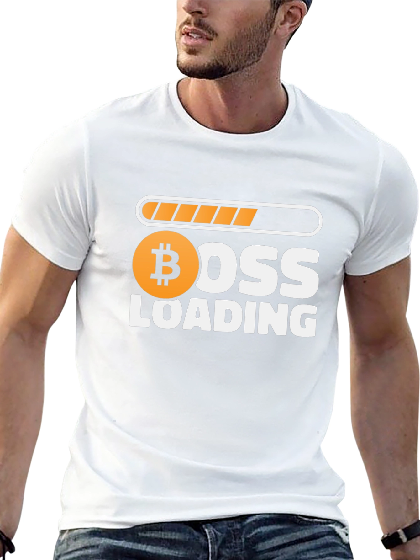Bitcoin Boss Loading Funny Crypto T-Shirt