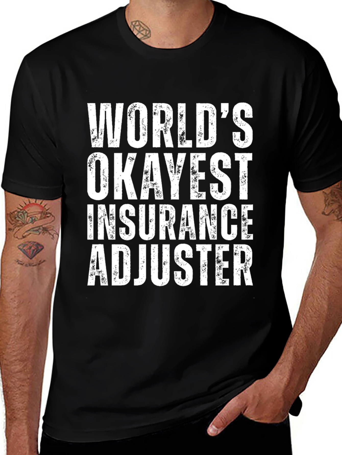 Worlds Okayest Insurance Adjuster T-Shirt