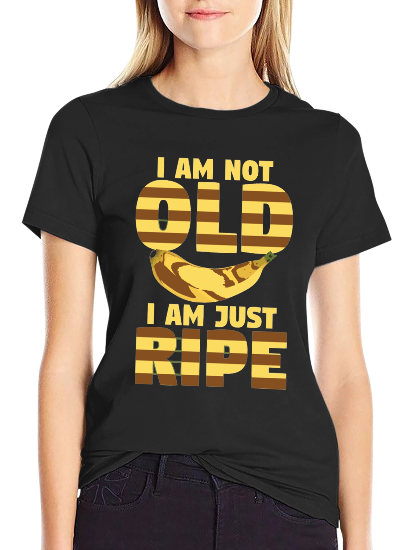 Funny Banana Ripe Graphic T-Shirt