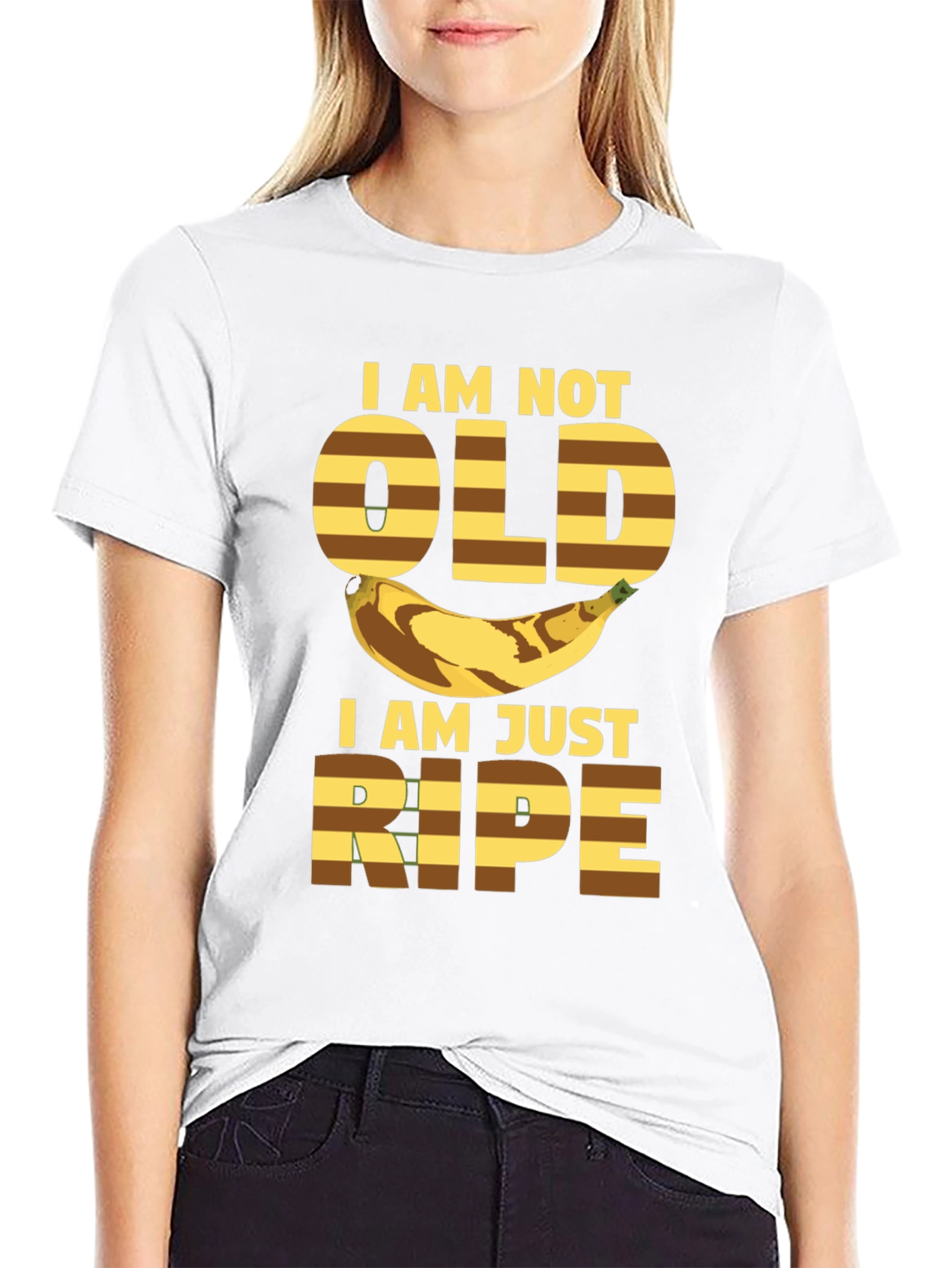 Funny Banana Ripe Graphic T-Shirt