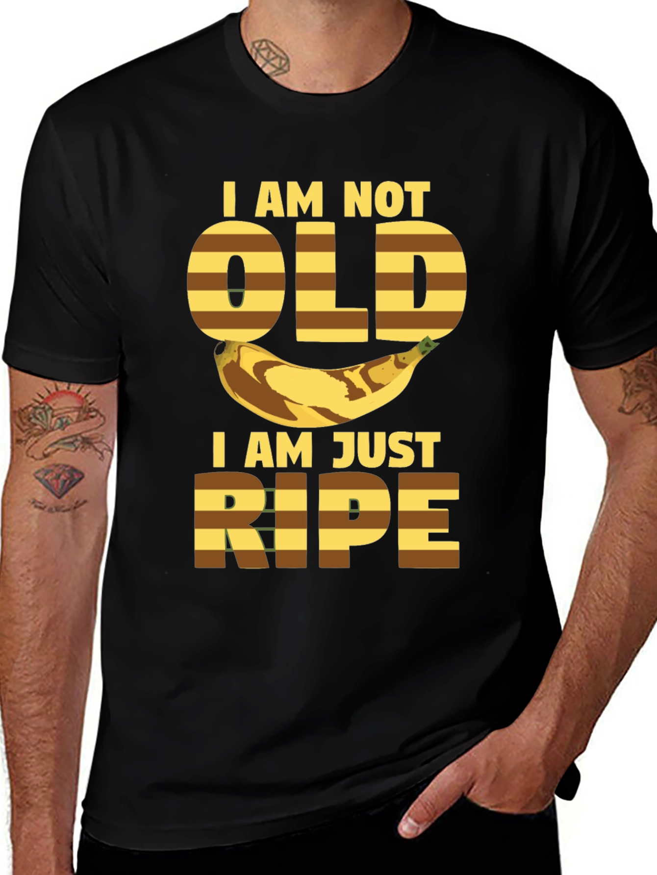 Funny Banana Ripe Graphic T-Shirt