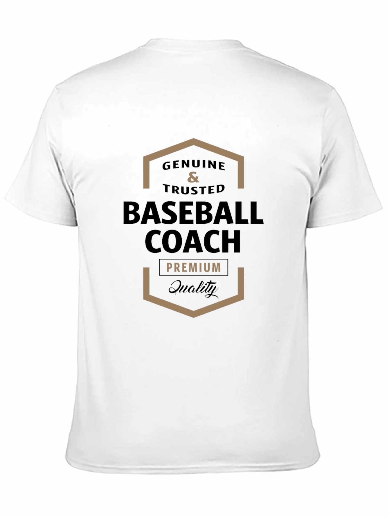 Genuine Baseball Coach Premium Quality T-Shirt