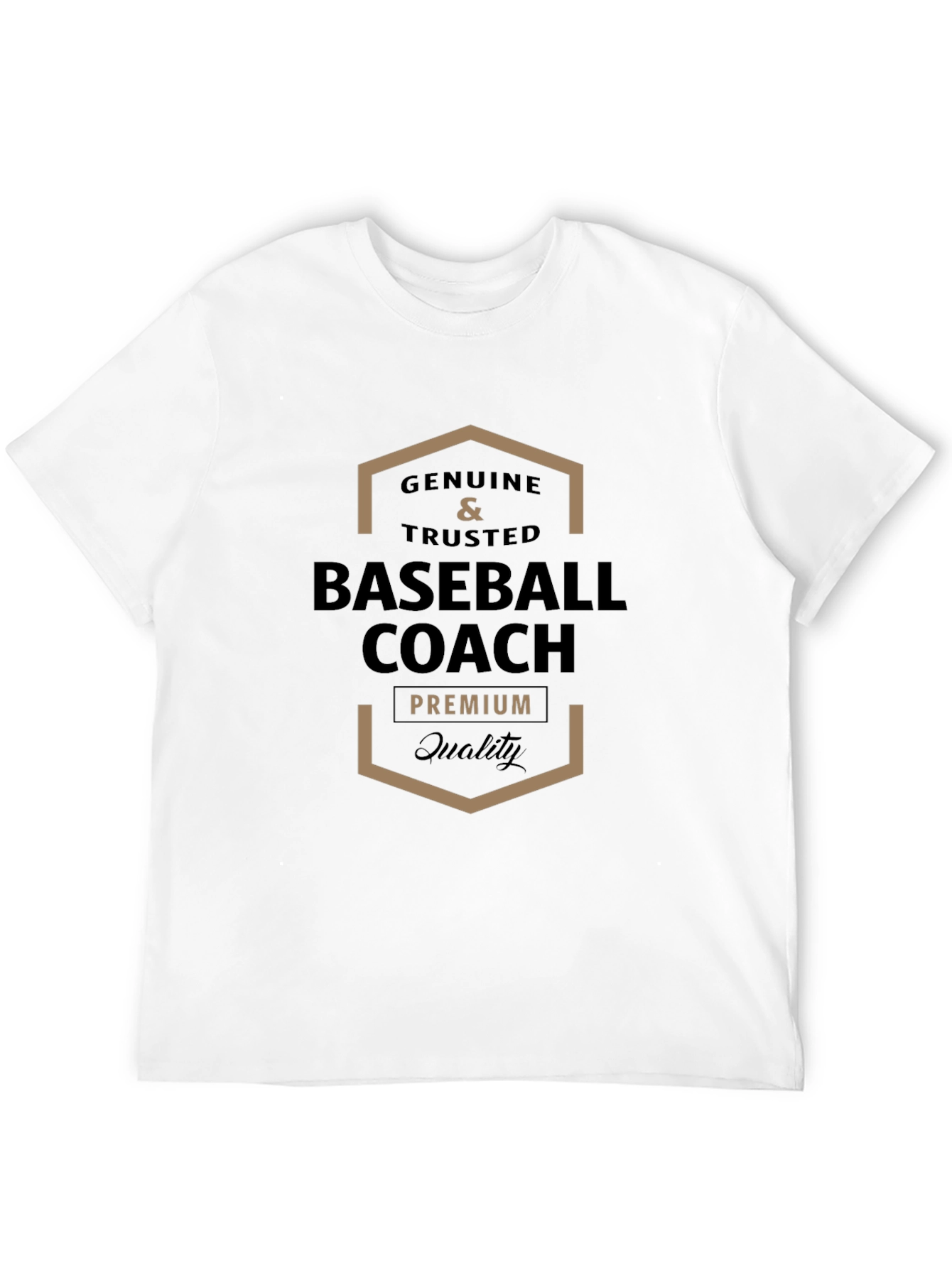 Genuine Baseball Coach Premium Quality T-Shirt