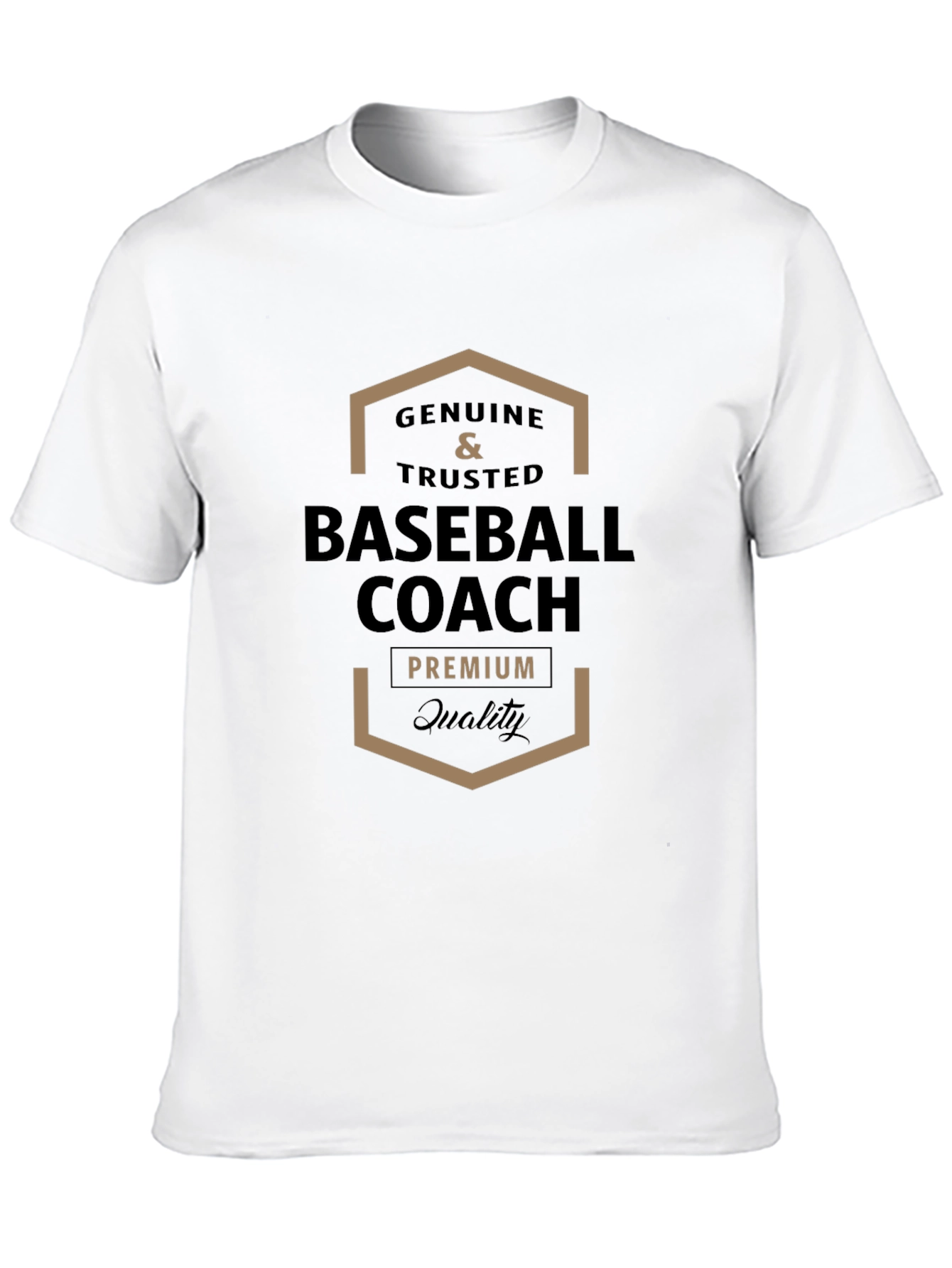 Genuine Baseball Coach Premium Quality T-Shirt
