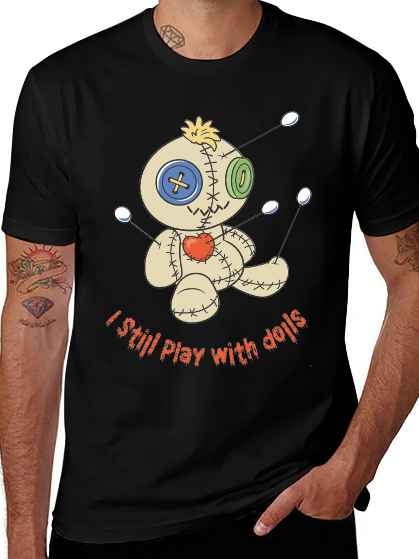 Voodoo Doll T-Shirt - Still Play With Dolls