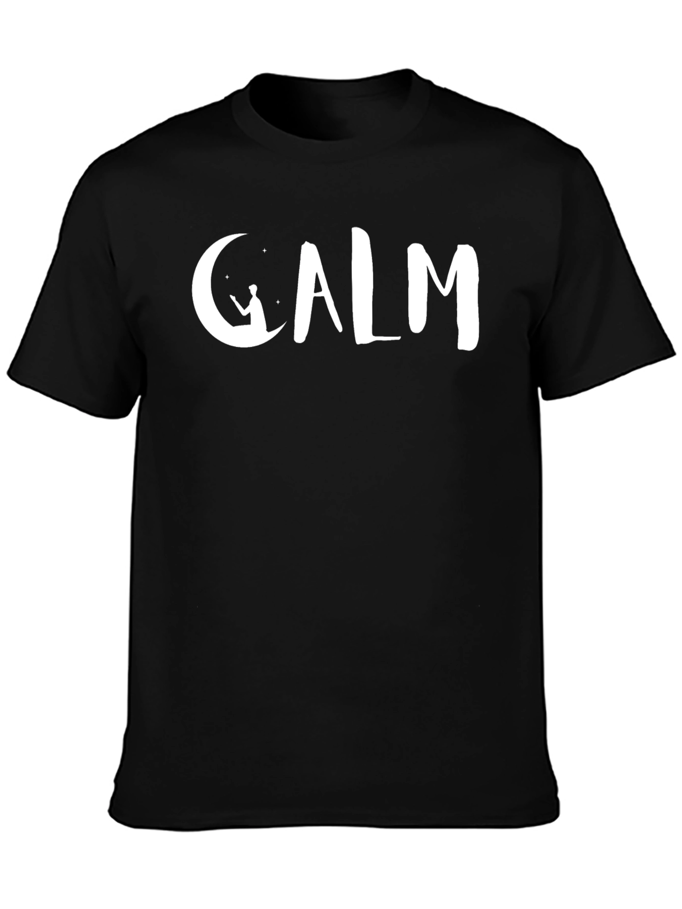 Calm Moon & Star Graphic Tee - Relaxed Fit
