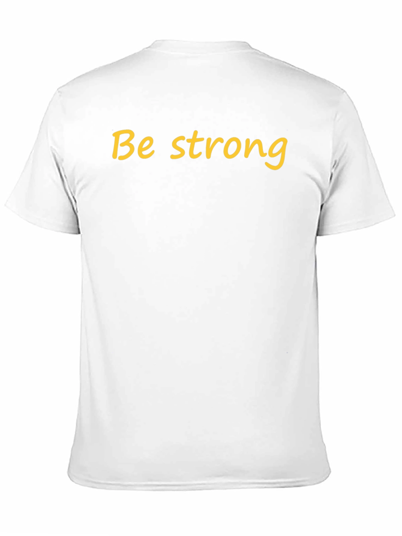 Be Strong Black Cotton T-Shirt