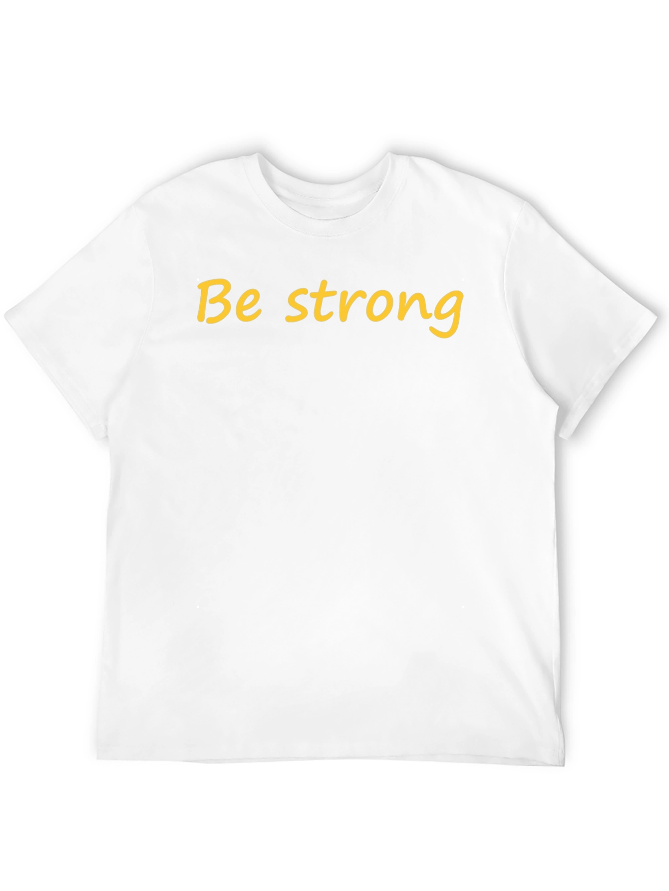 Be Strong Black Cotton T-Shirt