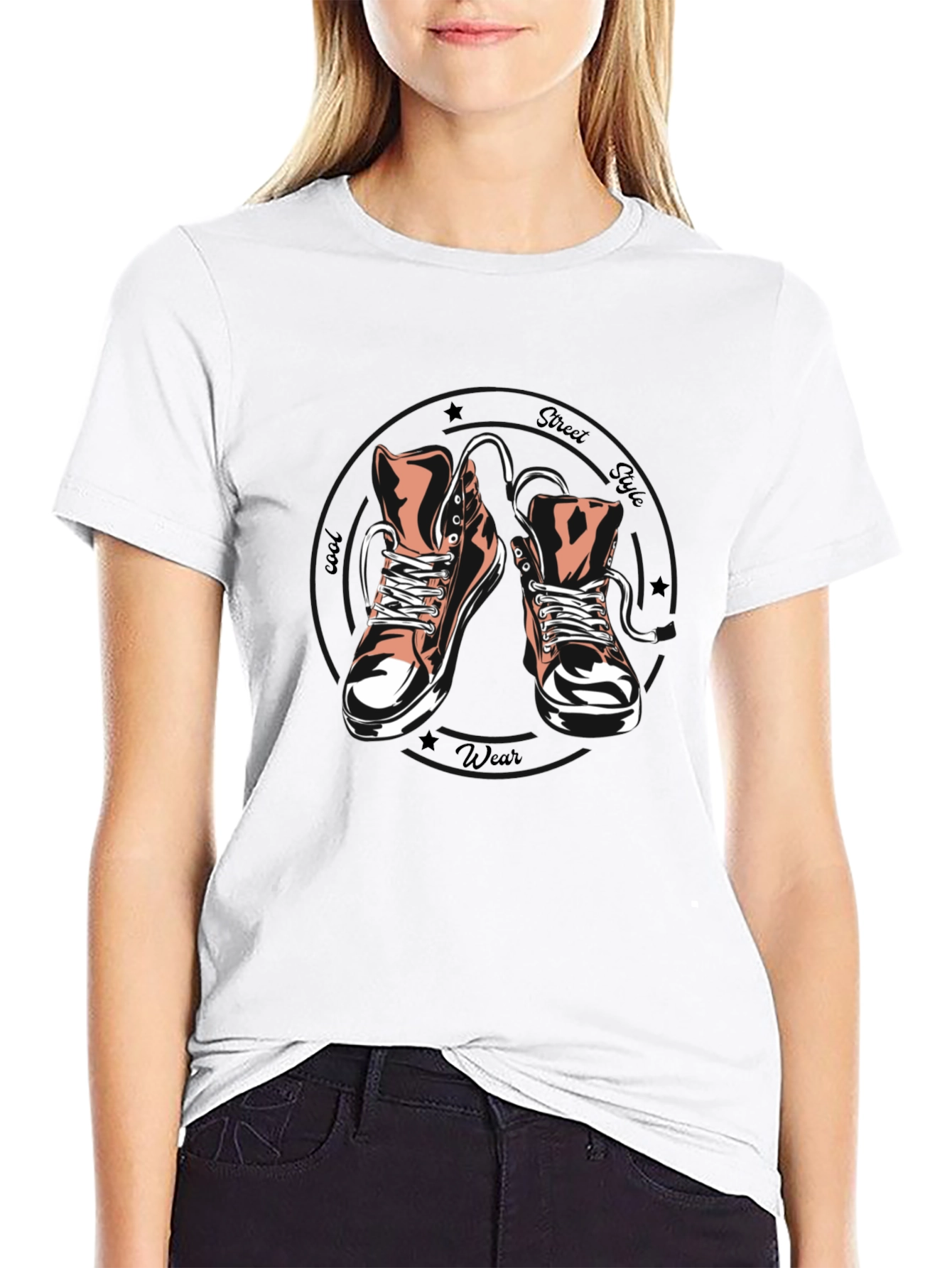 Cool Street Style Sneaker T-Shirt
