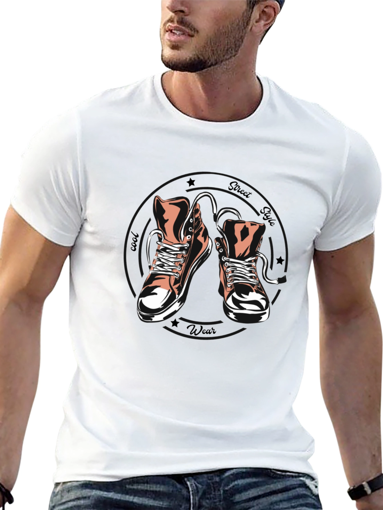 Cool Street Style Sneaker T-Shirt