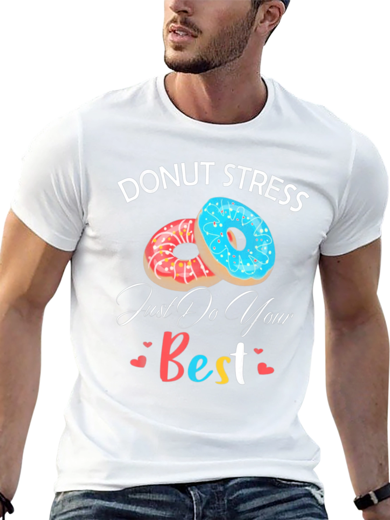 Donut Stress T-Shirt - Funny Motivational Comfortable