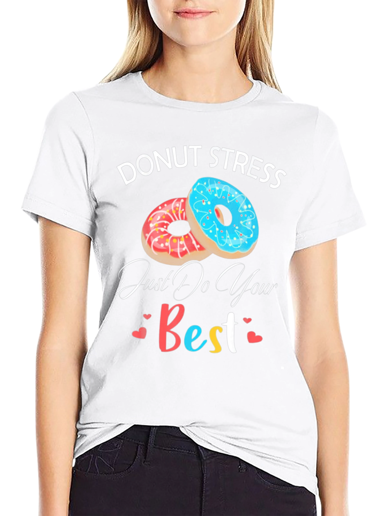 Donut Stress T-Shirt - Funny Motivational Comfortable