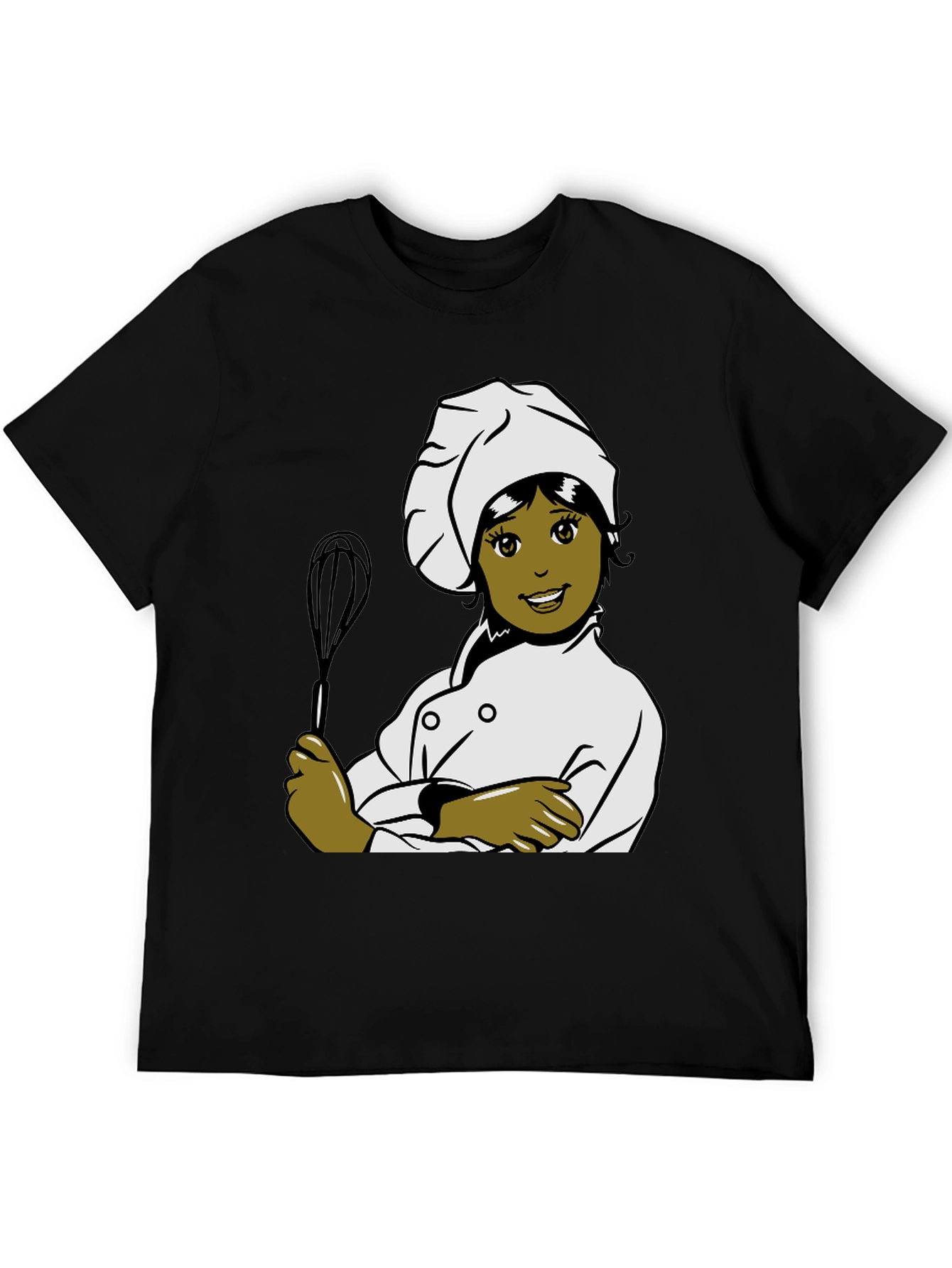 Chef Woman Cartoon Graphic T-Shirt