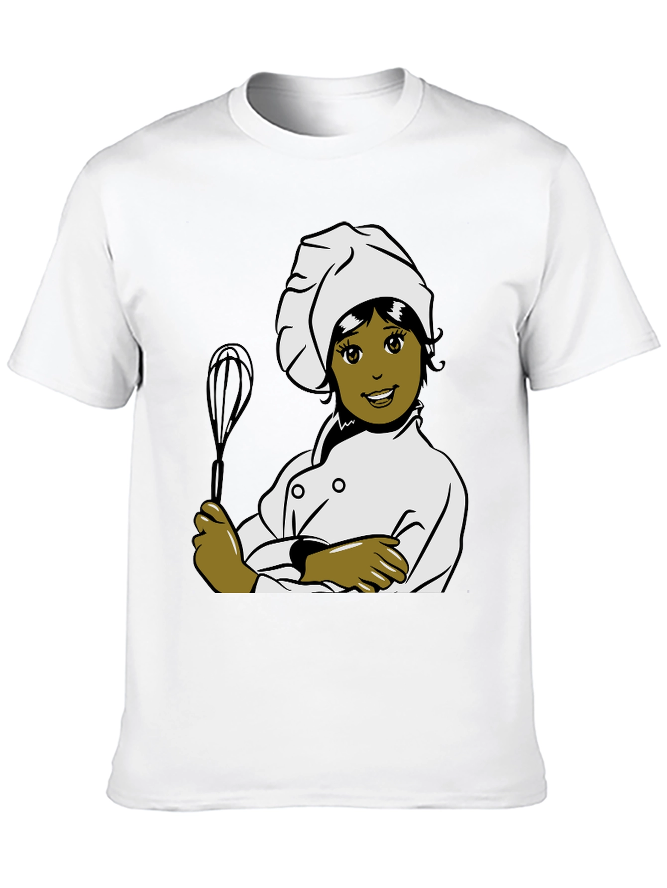 Chef Woman Cartoon Graphic T-Shirt