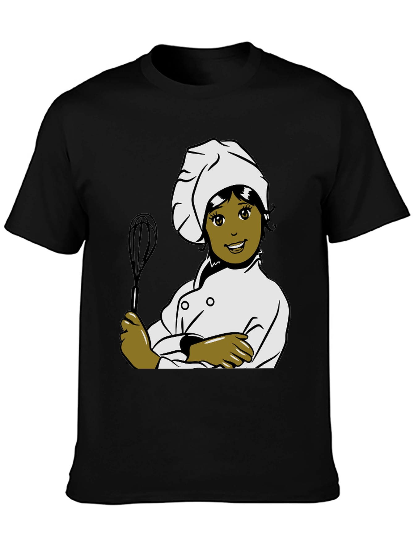 Chef Woman Cartoon Graphic T-Shirt