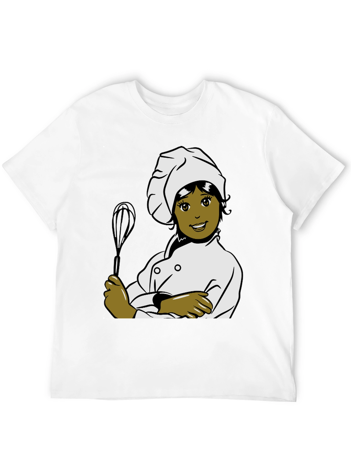 Chef Woman Cartoon Graphic T-Shirt