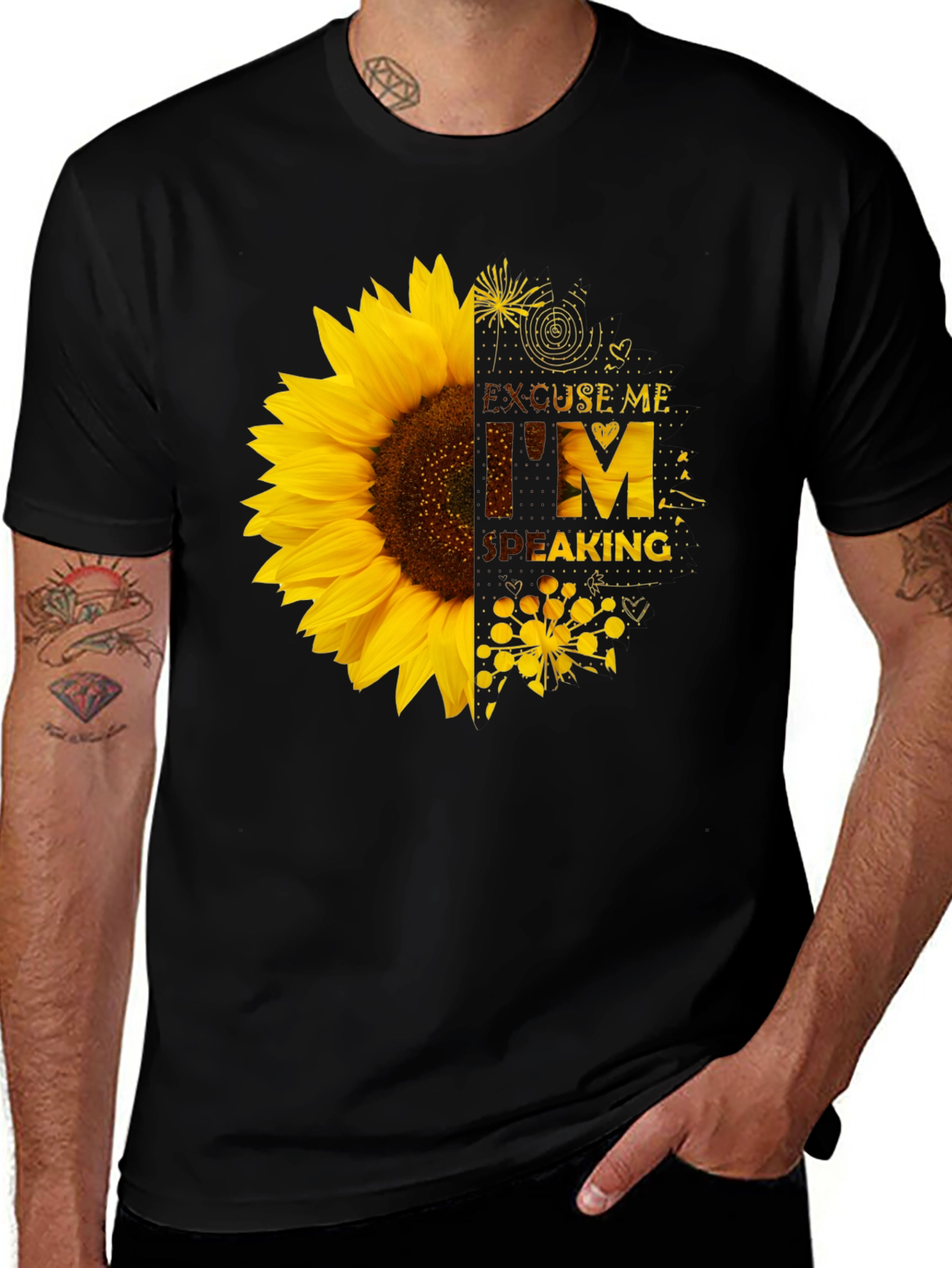 Sunflower Graphic Tee - Excuse Me Im Speaking