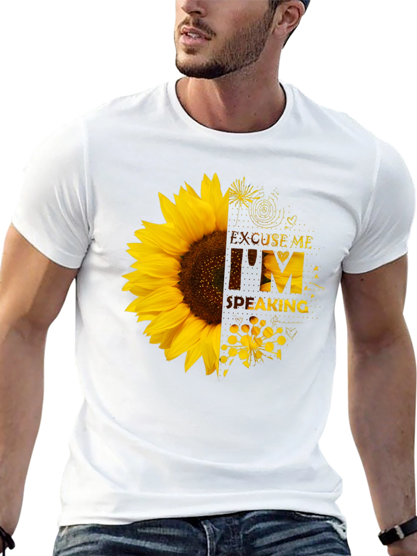 Sunflower Graphic Tee - Excuse Me Im Speaking