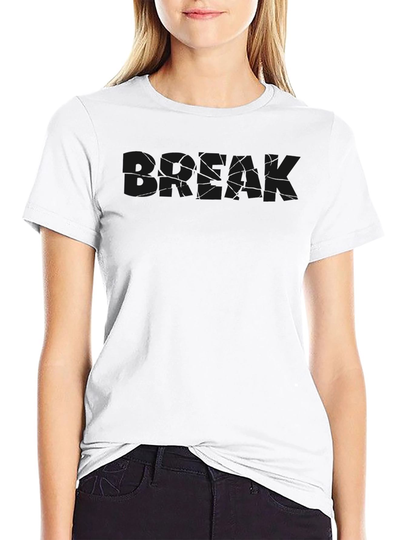 Black Graphic Tee - Modern Minimalist Design