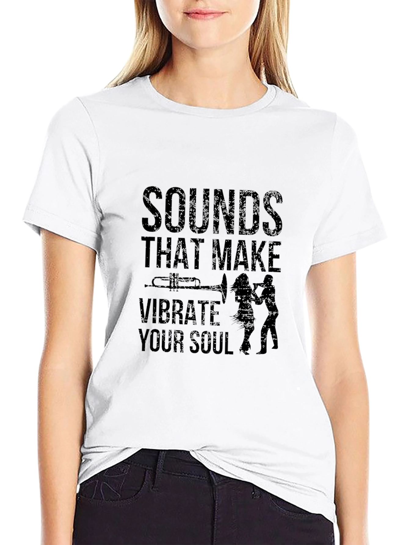 Sounds That Make Vibrate Your Soul Black Tee