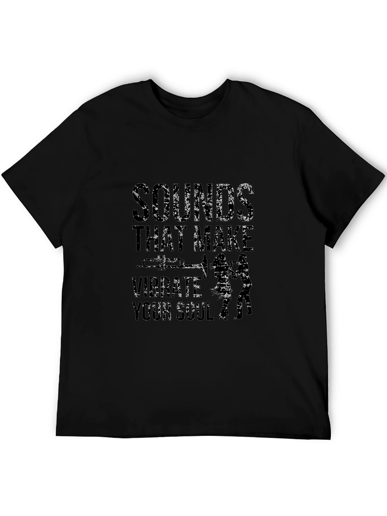 Sounds That Make Vibrate Your Soul Black Tee
